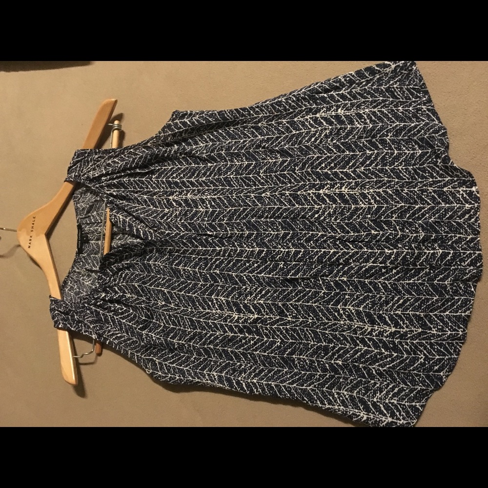 Anne Carson button-down sleeveless top size S